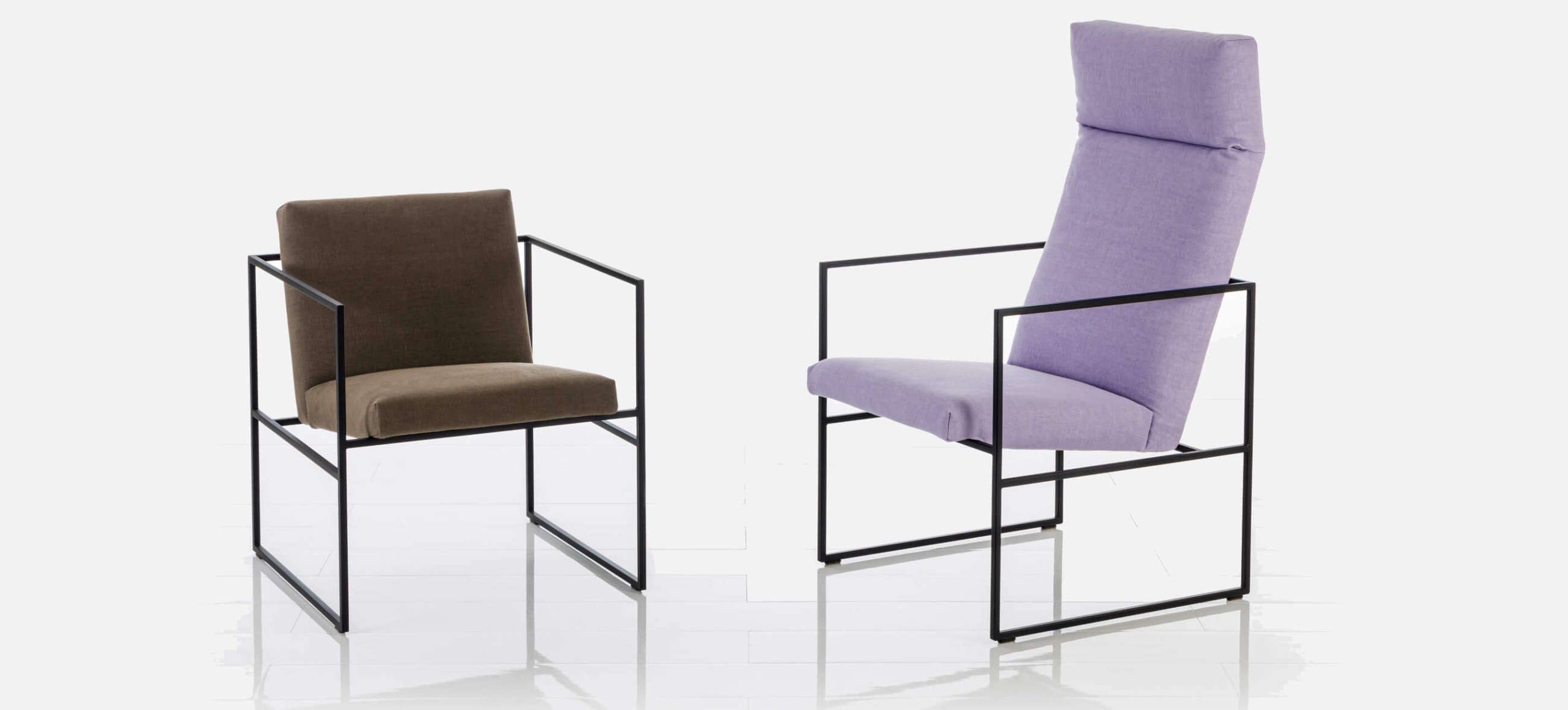 grace metal sessel und hochlehnersessel von Bruehl. bruehl sessel grace metal