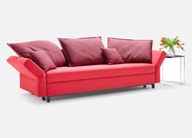 Sofa Signet Good Life 3-Sitzer Stoff Holzfüße