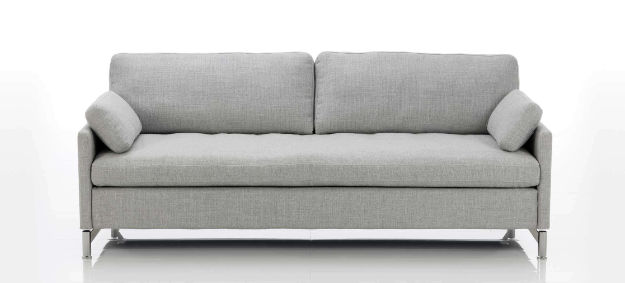 Bruehl Sofa Alba mit durchgehenden Sitzpolster. Sofa Alba von Bruehl mit durchgehenden Sitzpolster und schmaler Armlehne.