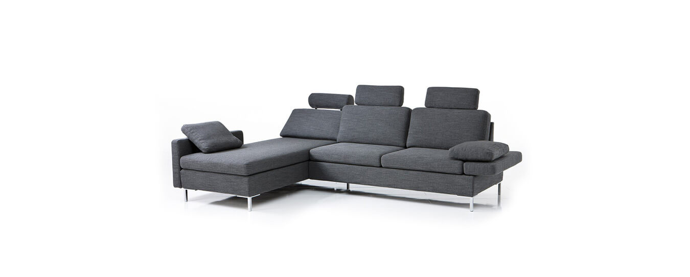 Das Brühl Ecksofa mit Chaiselongue in Stoff. Brühl Ecksofa Alba Chaiselongue Stoff