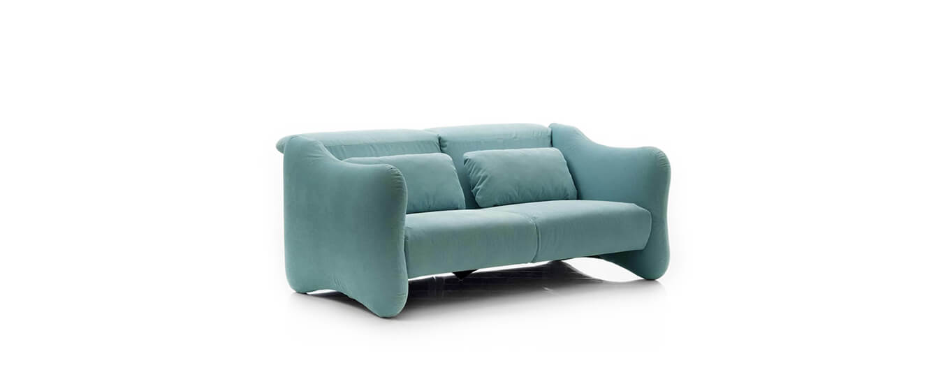 Das neue Sofa Bongo Bay von Brühl. Sofa Bongo Bay Brühl hellblau Stoff