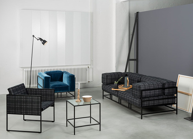 Das Sofa Easy Pieces Forever von Brühl in einem gemustertem Stoff. sofa easy pieces forever brühl