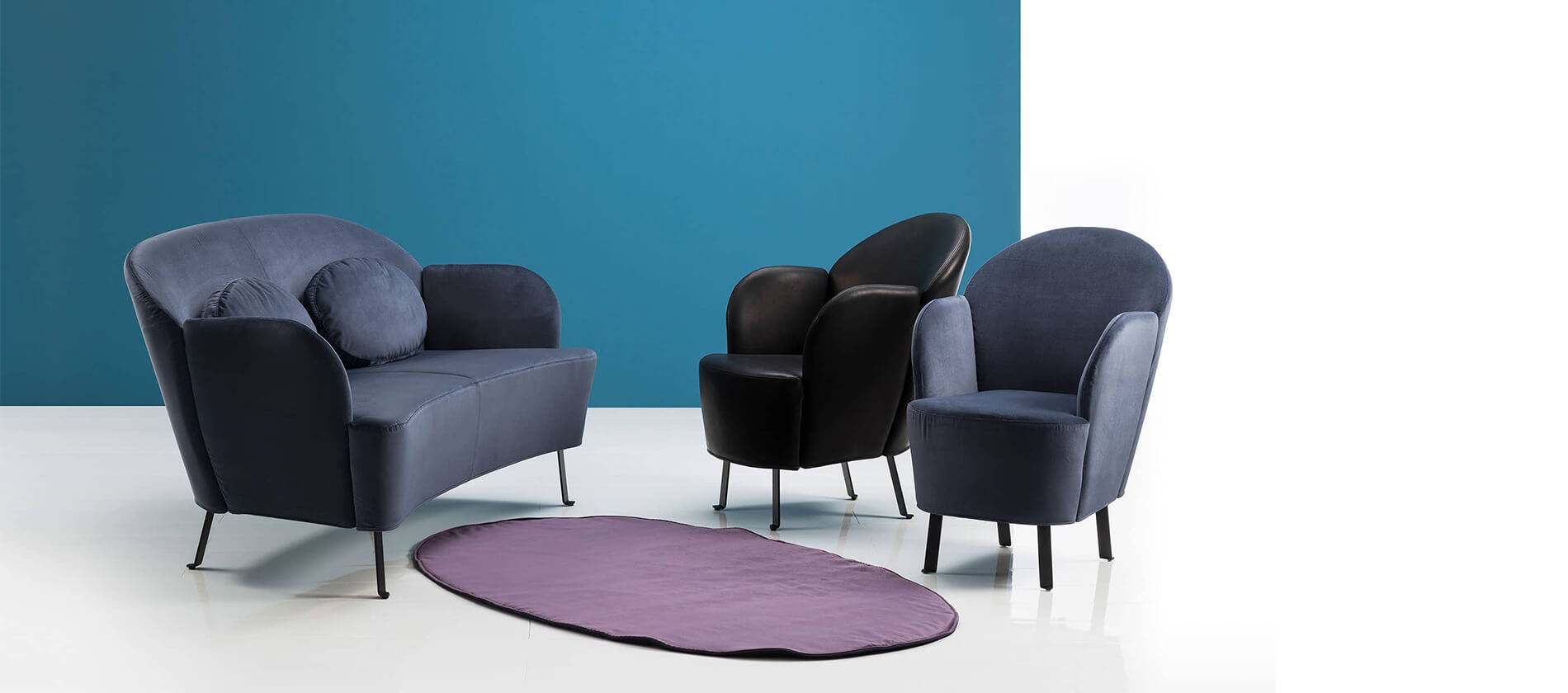 Das Sofa und Sessel Floret von Brühl - Neuheit der IMM 2018 in Köln. Sofa Sessel Floret Brühl
