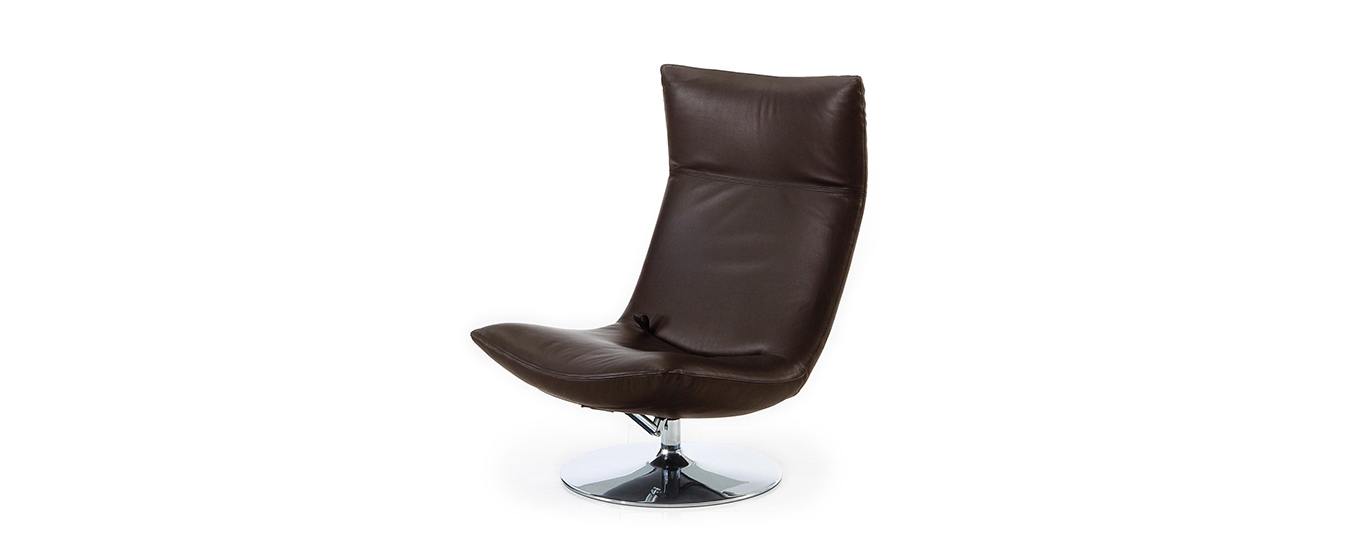 Sessel Gerard Brühl Leder schwarz