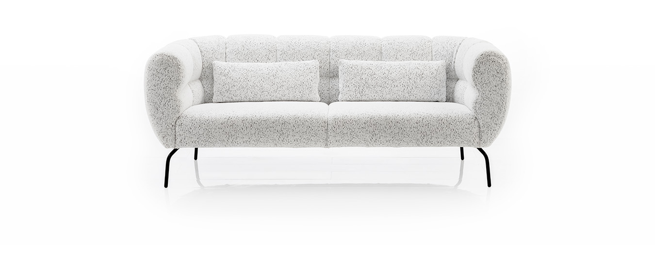 Das Sofa Magnolia von Brühl in einem Boucle Stoff. sofa magnolia brühl