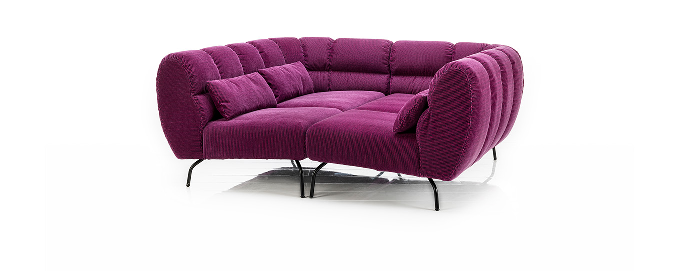 Zwei Sofa Magnolia von Brühl als Liegeinsel zusammengeschoben. sofa magnolia brühl