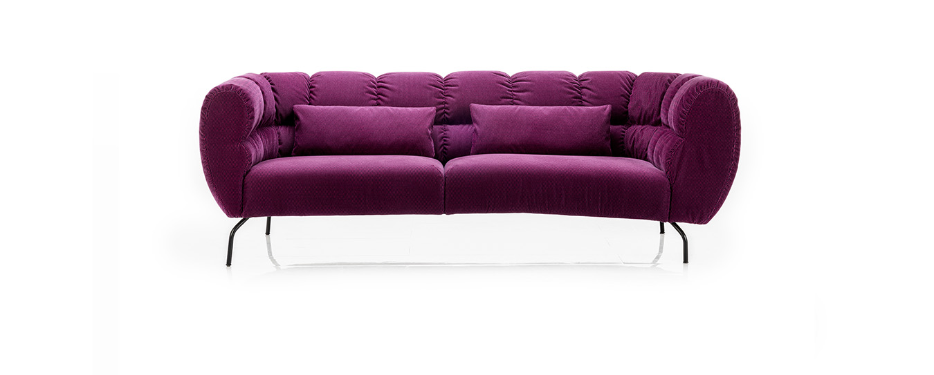 Das Sofa Magnolia von Brühl als asymmetrische Variante. sofa magnolia brühl