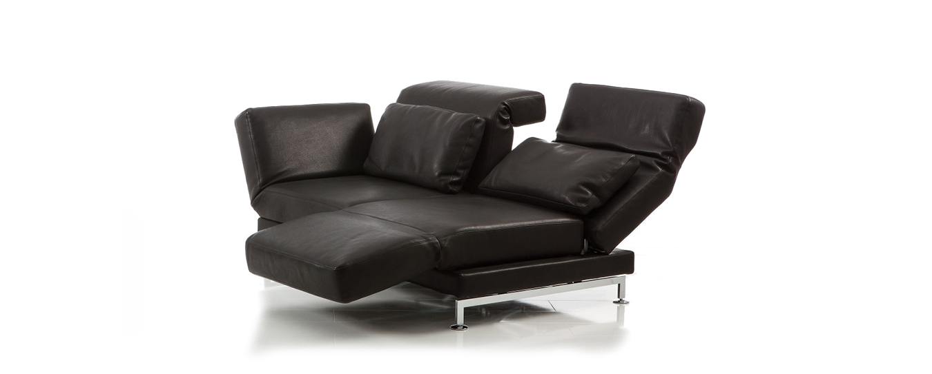 Moule medium Schlafsofa Brühl Leder 