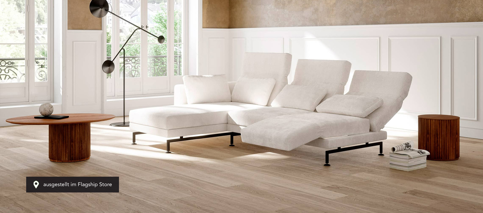 Das Ecksofa Moule medium von Brühl. Ecksofa Moule medium Brühl Sofa Funktionssofa
