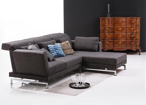 Das Ecksofa Moule medium von Brühl mit Stoffbezug. Brühl Ecksofa Moule medium Funktionssofa Schlafsofa