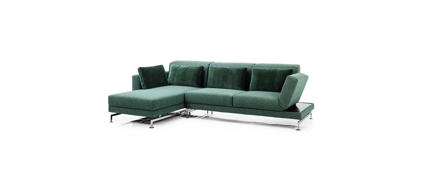 Das Ecksofa Moule medium von Brühl mit Relaxfunktion. Ecksofa Moule medium Brühl Schlafsofa