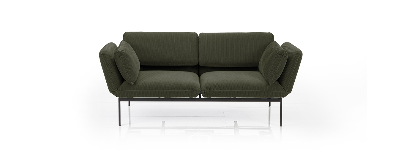 sofa funktionssofa roro medium bruehl grün