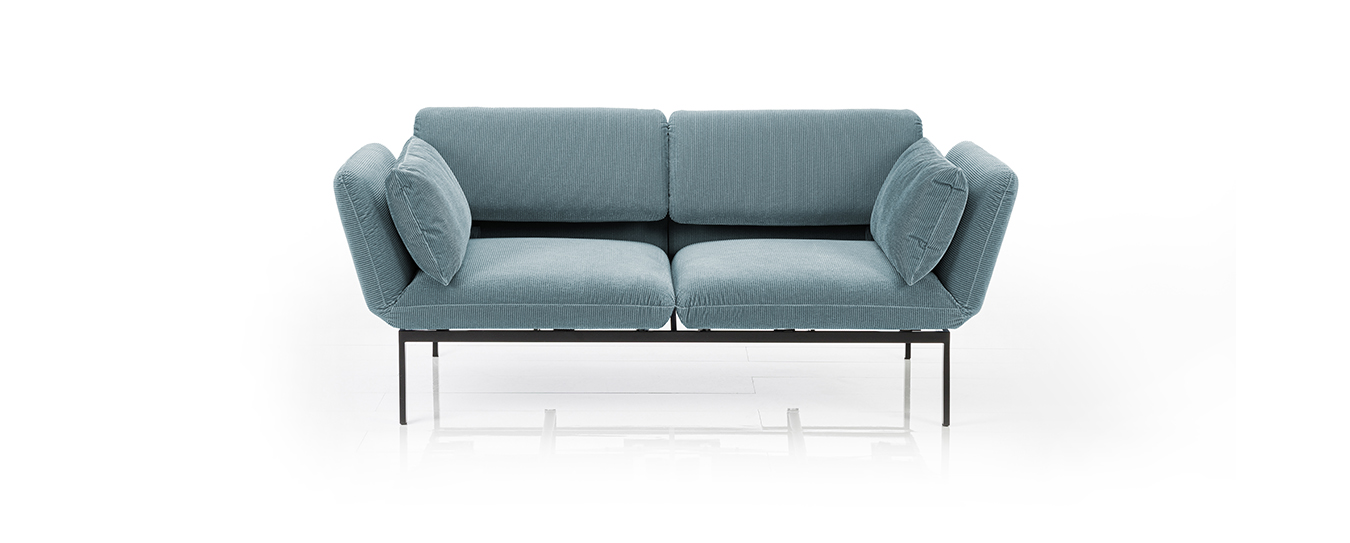 sofa funktionssofa roro medium bruehl blau