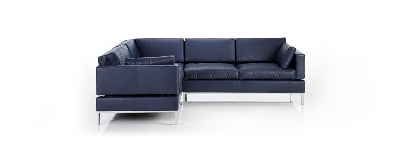Das Ecksofa Tomo soft mit Brühl in Leder. ecksofa sofa tomo soft bruehl
