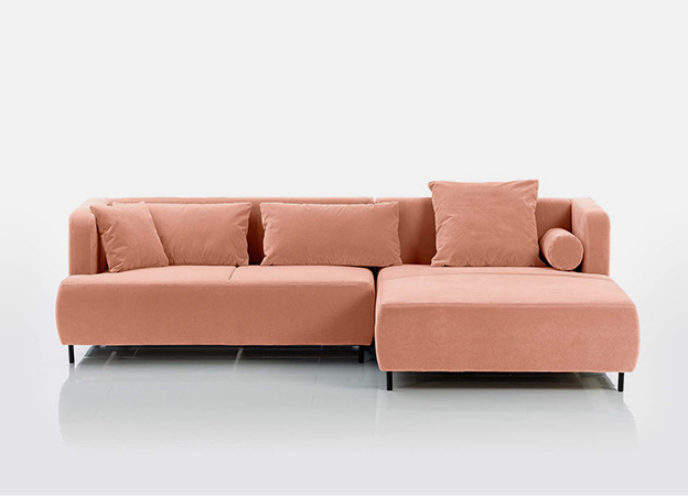 Das Ecksofa Aoyama von Brühl im Stoff 4473. ecksofa aoyama brühl