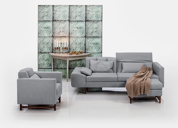 Sessel und Sofa Embrace von Brühl in Filzstoff. Sessel Sofa Embrace Brühl Filz
