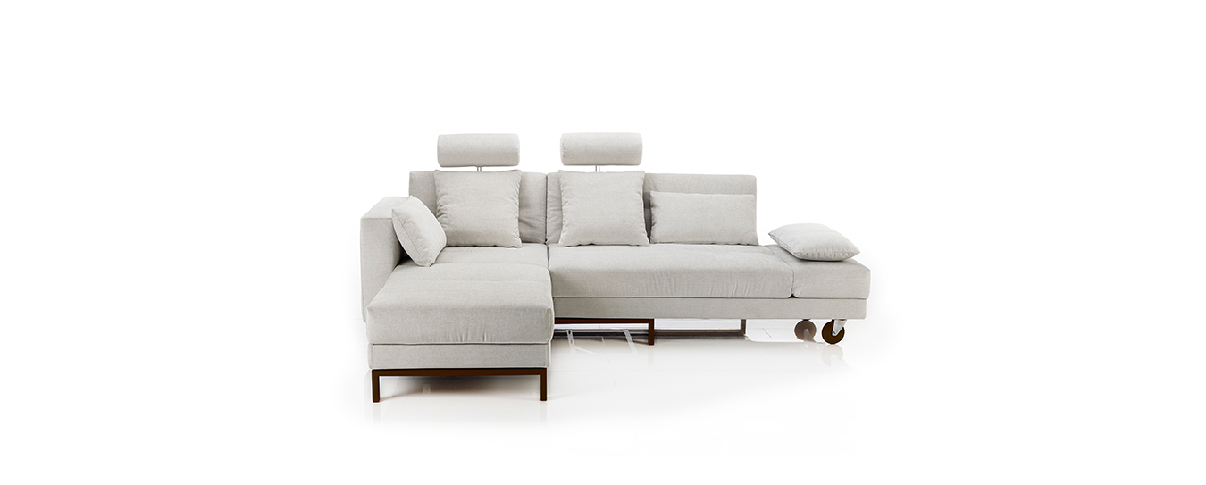 Das Schlafsofa Four-Two soft von Brühl mit Holzgestell. ecksofa schlafsofa four two soft brühl