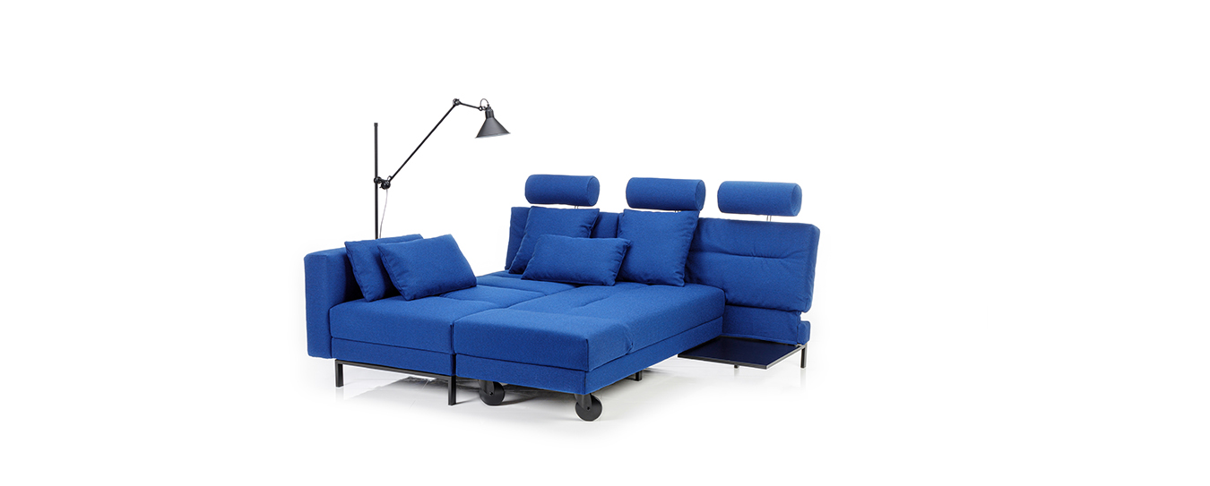 Das Sofa Four-Two soft von Brühl zur Doppelliege verwandelt. ecksofa schlafsofa four two soft brühl