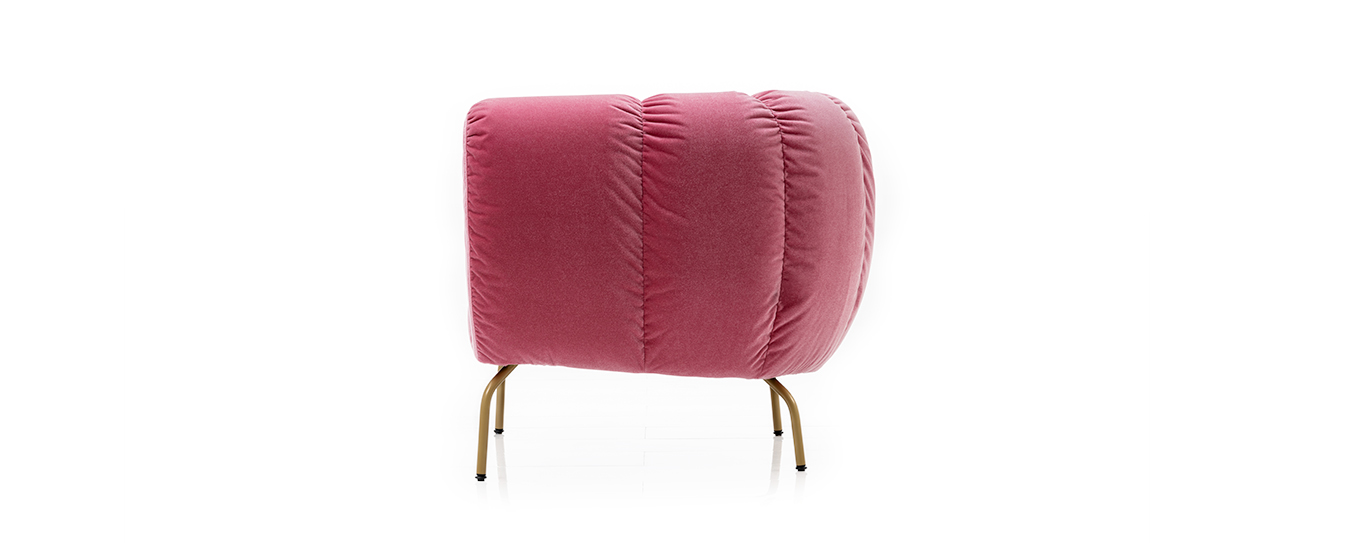 Der Sessel Magnolia von Brühl in pinkem Samt. sessel magnolia brühl pink