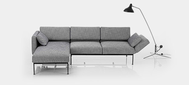 Das Ecksofa Roro Spring von Brühl in Stoff. ecksofa roro spring brühl