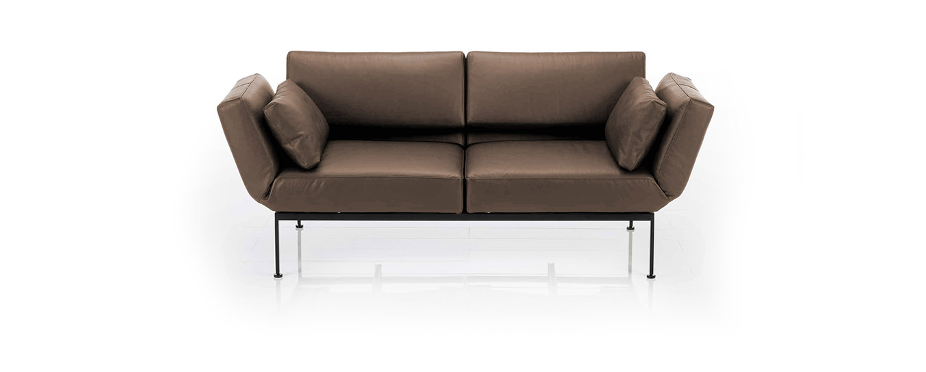 Das Funktionssofa Roro Spring von Brühl in Leder Lama, Farbe 25. sofa roro spring brühl funktionssofa leder lama