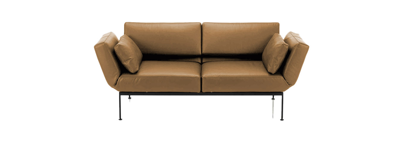 Das Funktionssofa Roro Spring von Brühl im Leder Lama, Farbe 45. sofa roro spring brühl funktionssofa leder lama