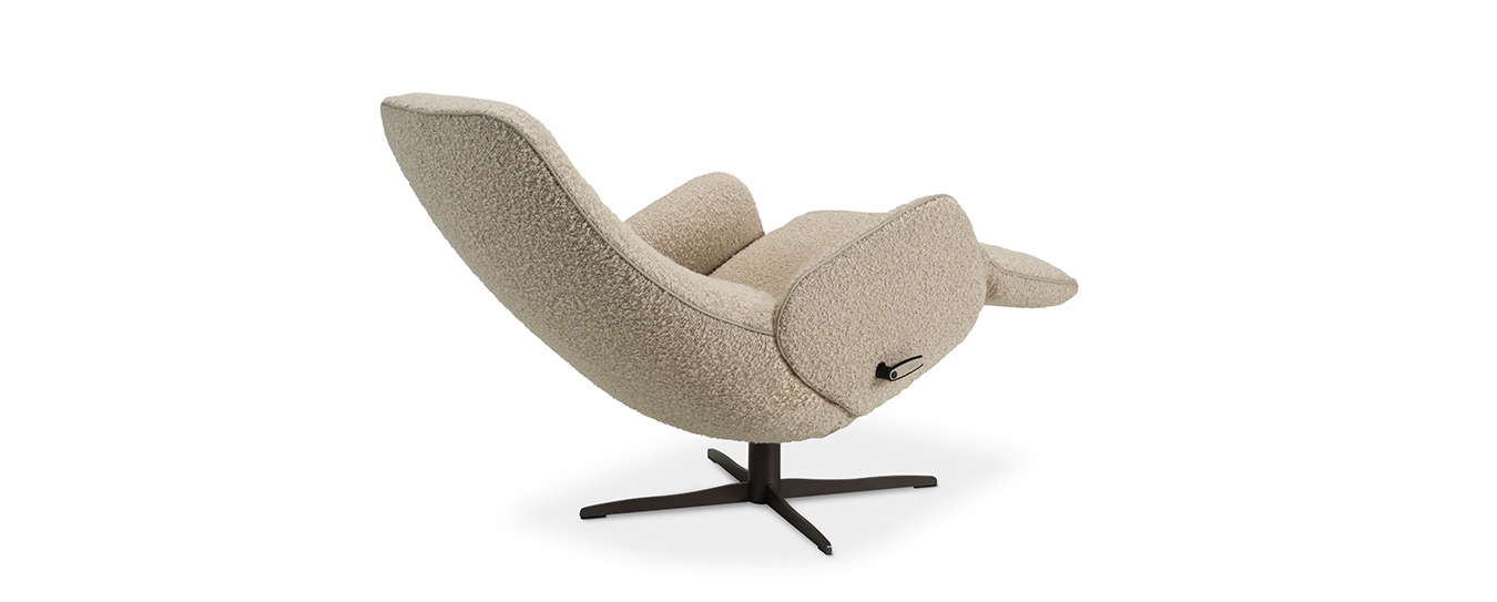 Der Relaxsessel Cosy Ghost aus der Sicht von hinten. relaxsessel cosy ghost jori