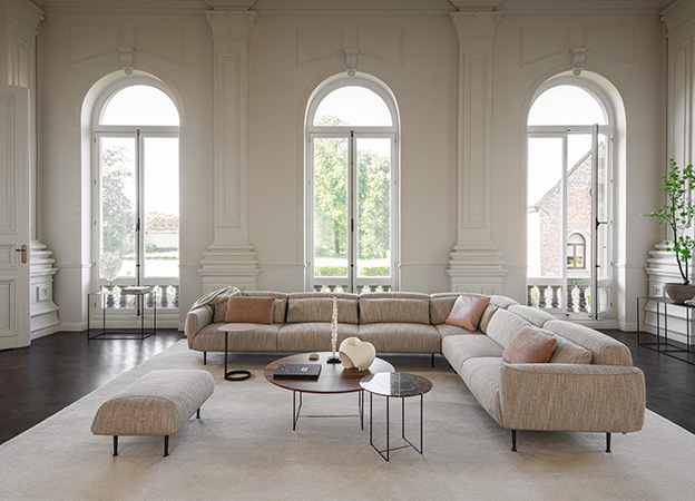 Das Ecksofa Eden von Jori. ecksofa eden jori stoff leder