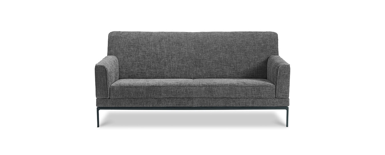 Das Sofa Glove Pure von Jori in grauem Stoff. Sofa Glove Pure Jori Stoff grau