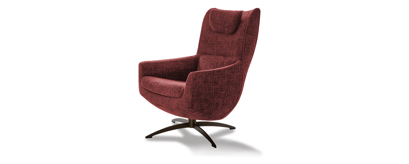 Der Loungessel Griffon von Jori im Stoff Axil, Farbe 020. Loungesessel Sessel Griffon Jori
