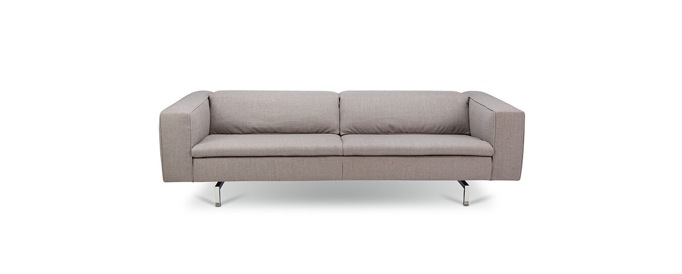 Das Sofa Shiva von Jori in grauem Stoff. sofa shiva jori grau
