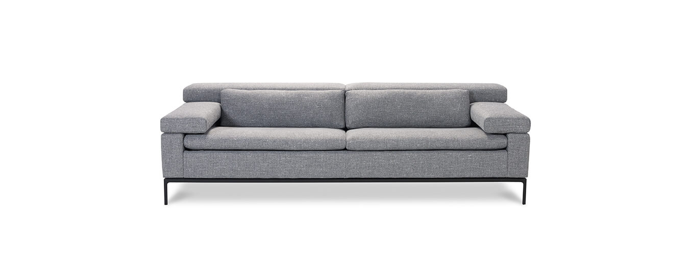 Das Sofa Shiva von Jori in Stoff. sofa shiva jori grau