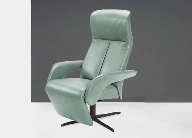 Der Relaxsessel Symphony von Jori im Leder Lotila, Farbe marina. relaxsessel sessel symphony jori