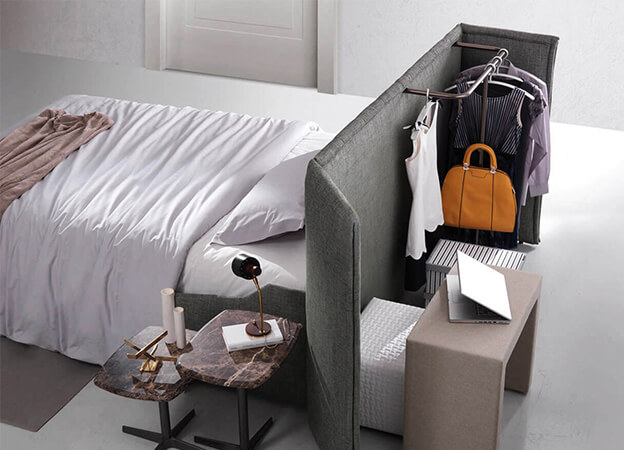 Das Bettsofa Young XL von Pol74 mit Kleiderschrank. Bettsofa Young XL Pol74 Schlafsofa Kleiderschrank