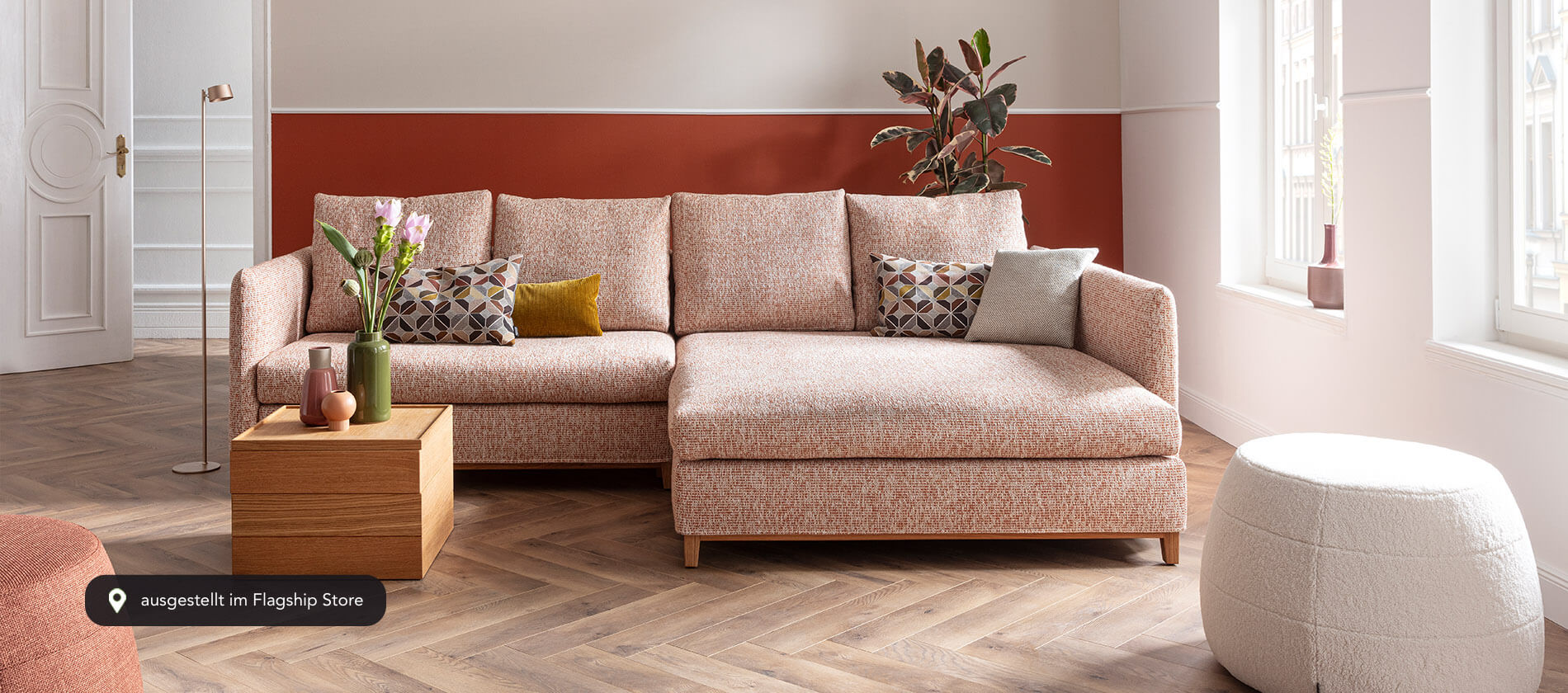 Ecksofa Good Life mit Schlaffunktion von Signet. ecksofa schlaffunktion good life signet