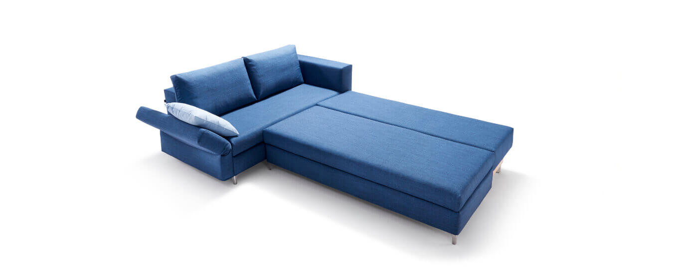 Ecksofa Good Life von Signet verwandelt zum Bett. Ecksofa gross Schlafsofa Signet Good Life Bett Liegeflaeche
