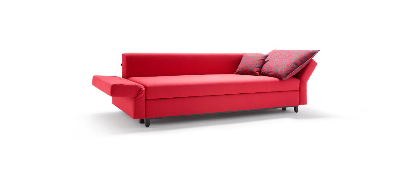 Loungeposition des Schlafsofas Good Life von Signet. Sofa Schlafsofa Signet Good Life Loungen