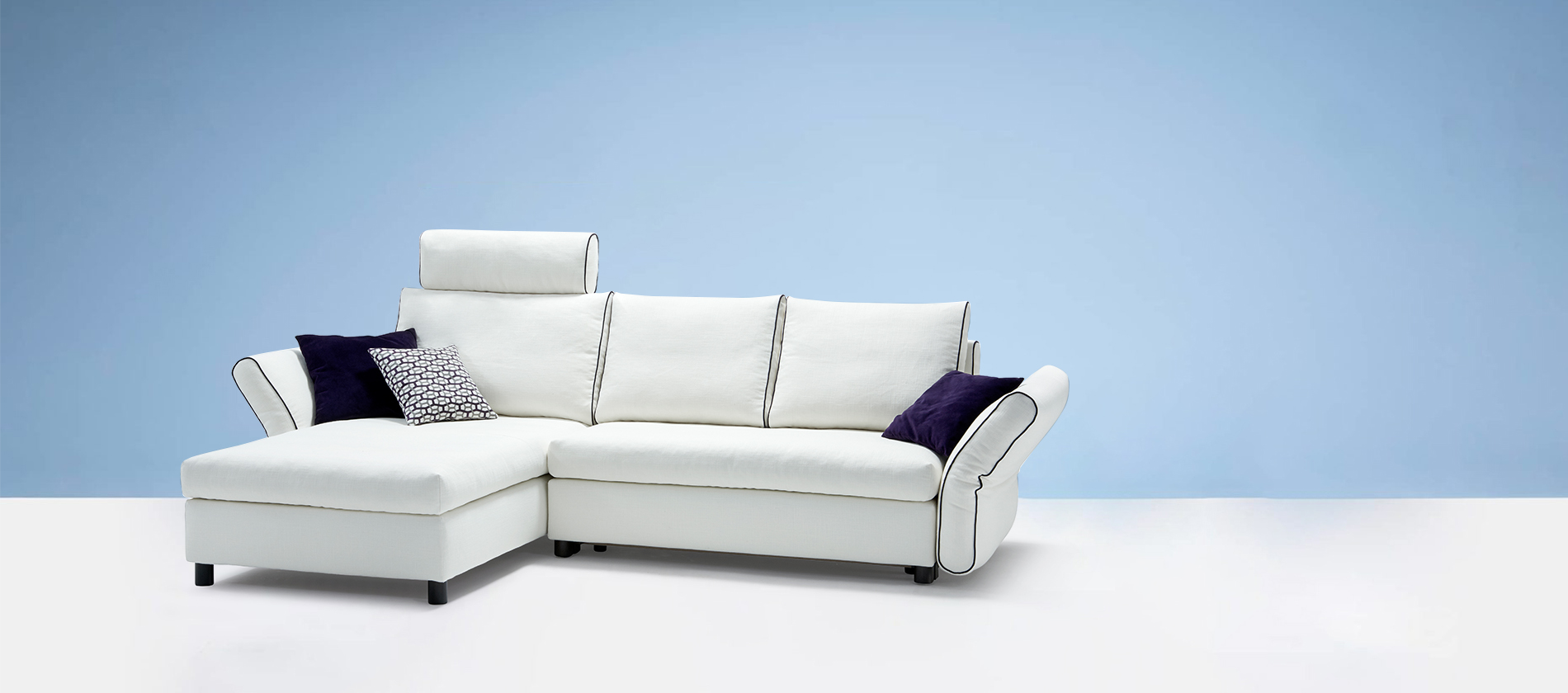 Das Ecksofa Levi von Signet mit Schlaffunktion. Ecksofa Levi Signet schlaffunktion