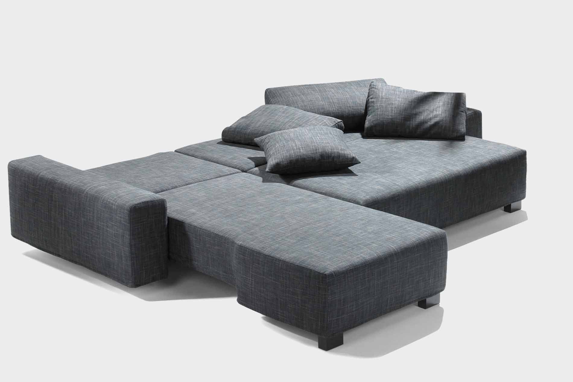 Signet Ecksofa Pallini Schlafsofa Liegefläche Stoff