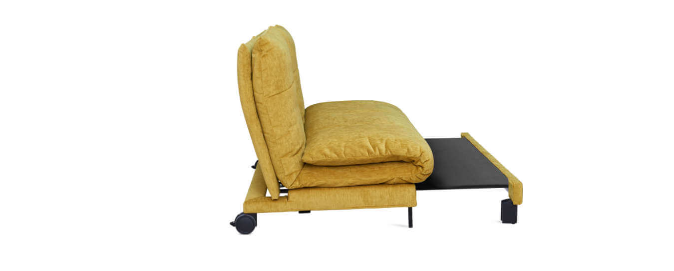 Verwandlung des Valentina Schlafsofa zum Bett. Verwandlung Schlafsofa Valentina Signet