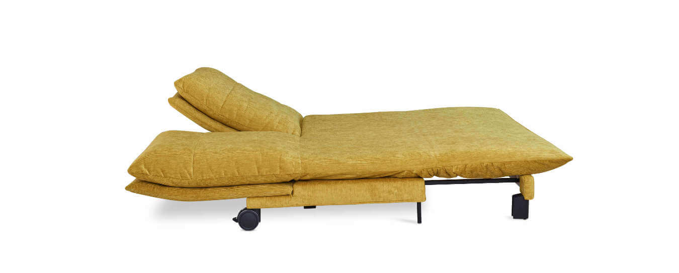 Verstellbare Rücken des Valentina Schlafsofas. Schlafsofa verstellbare Rücken Signet