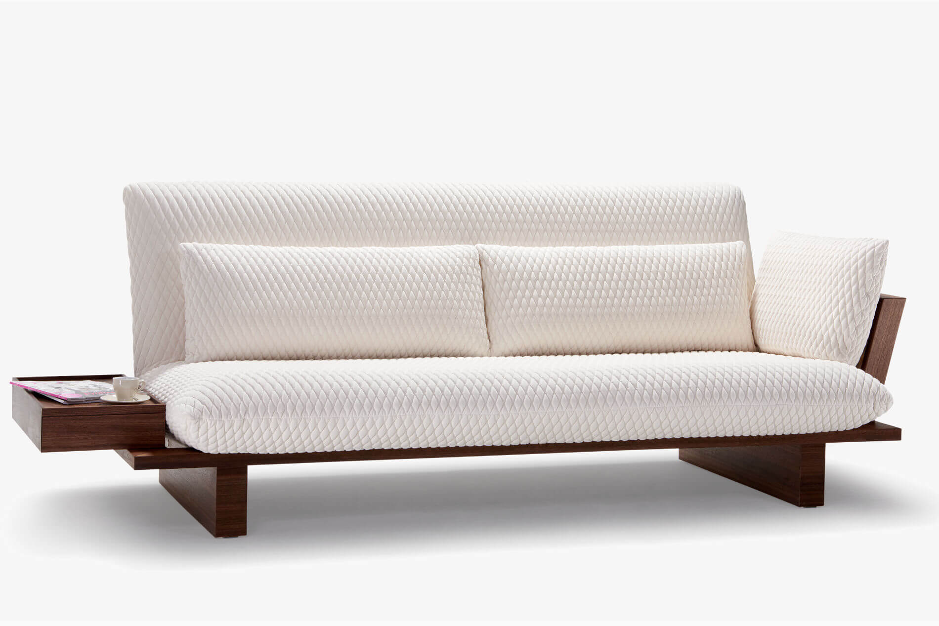 Das Veda Schlafsofa von Signet verwandelt zum Bett. Signet Veda Schlafsofa Bett