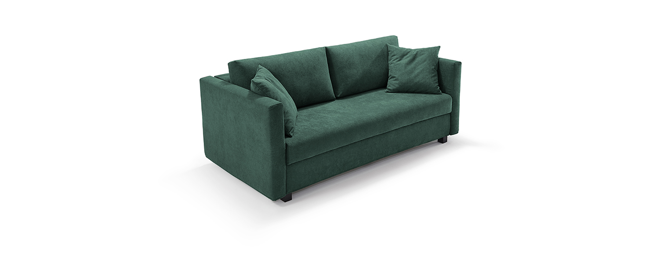 Das Schlafsofa Kyoto von Signet mit Armlehne Nr.1 schlafsofa kyoto signet grün