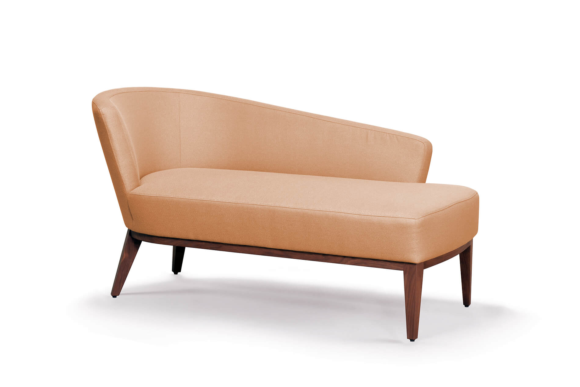 Die Chaiselongue Sue von Signet in hellorange. Liege Chaiselongue Sue Signet