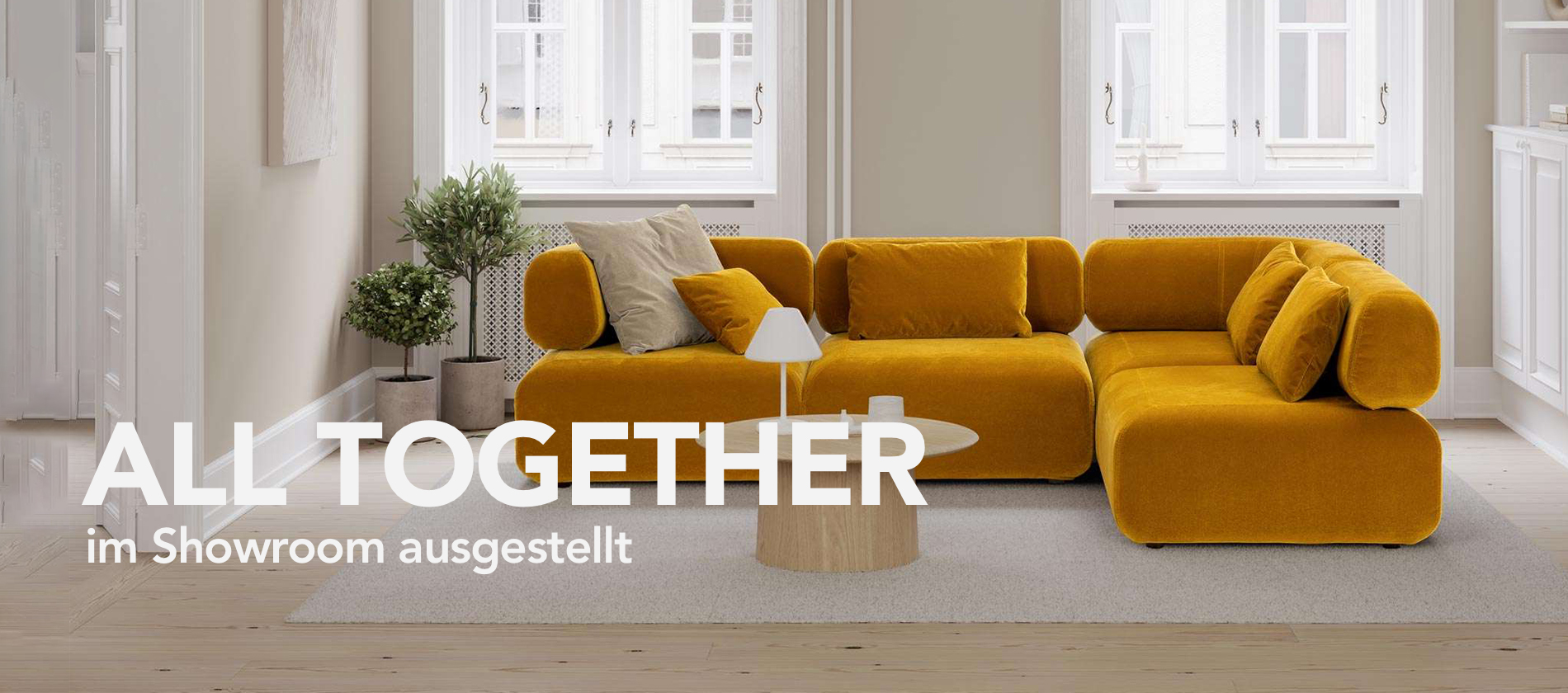 Brühl Ecksofa all together mit Velourbezug brühl ecksofa all together